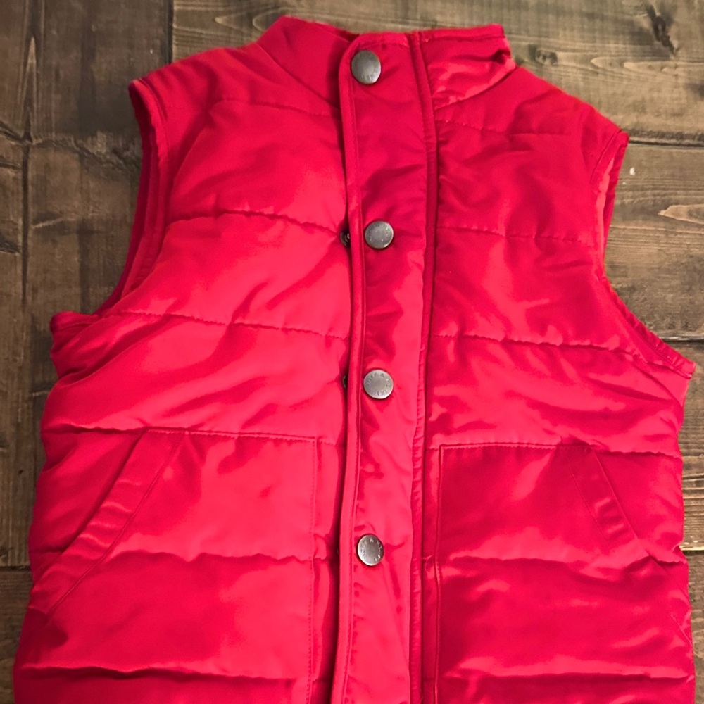Hope and Henry Red Puffer Vest